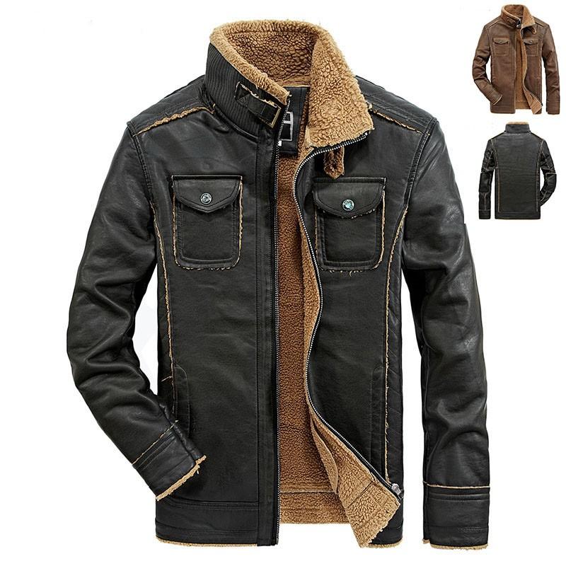 ライダースジャケット メンズ 革ジャン レザージャケット 裏ボア バイクジャケット アウター シングル リブ 秋冬 裏起毛 防寒 防風ジャンパー Fa1813 Mr Blackbird No Mise 通販 Yahoo ショッピング