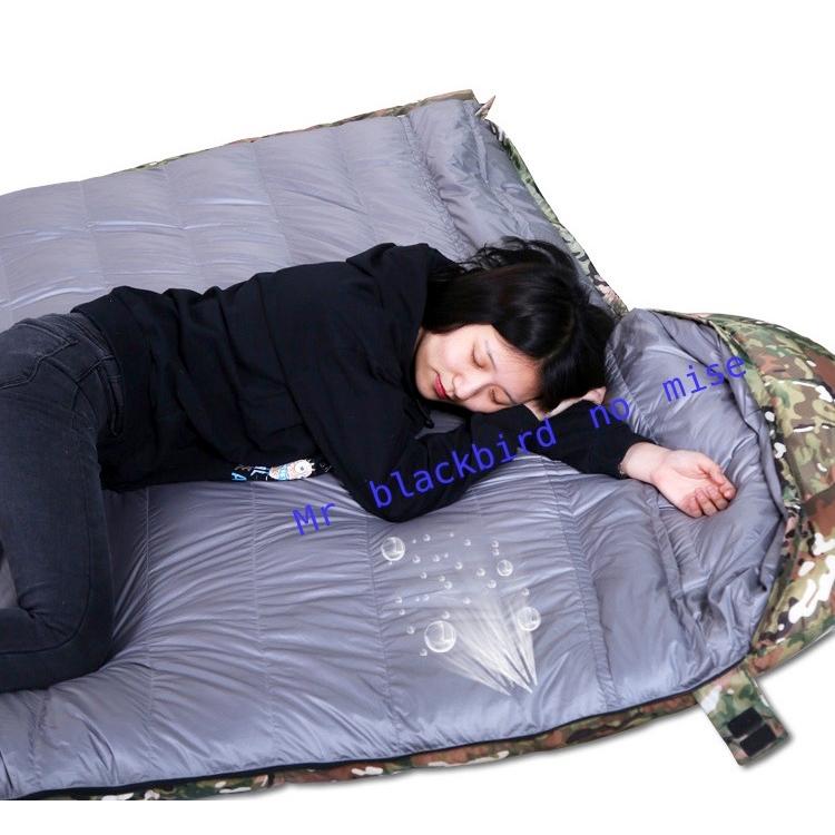 【送料無料】あったか羽毛寝袋 シュラフ 封筒型 ダウン キャンプ マット 洗える 送料無料 羽毛寝袋 ダウン シュラフ 封筒型防水保温 コンパクト