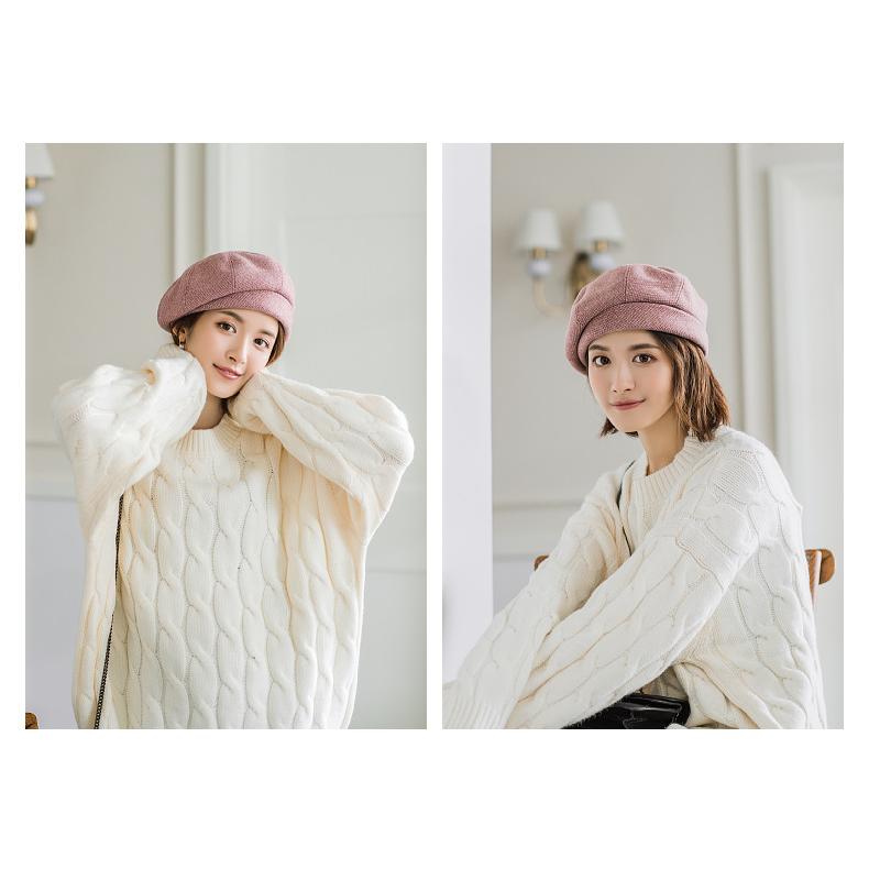 ベレー帽  レディース帽子 ハット  防寒 小顔効果 春秋冬 バスクベレー帽　オシャレ　頭周囲56-58CM　ファッション小物　母の日 千鳥 小格子 通勤 通学 |  | 17