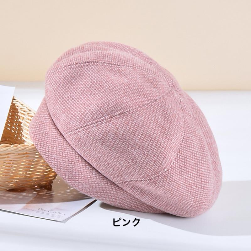 ベレー帽  レディース帽子 ハット  防寒 小顔効果 春秋冬 バスクベレー帽　オシャレ　頭周囲56-58CM　ファッション小物　母の日 千鳥 小格子 通勤 通学 |  | 09