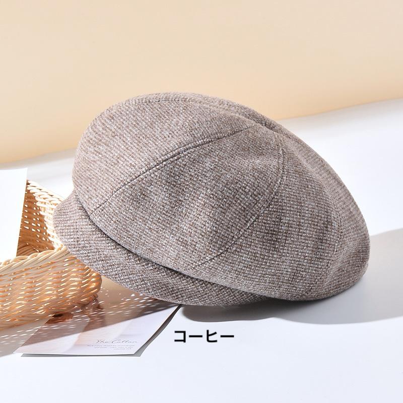 ベレー帽  レディース帽子 ハット  防寒 小顔効果 春秋冬 バスクベレー帽　オシャレ　頭周囲56-58CM　ファッション小物　母の日 千鳥 小格子 通勤 通学 |  | 11