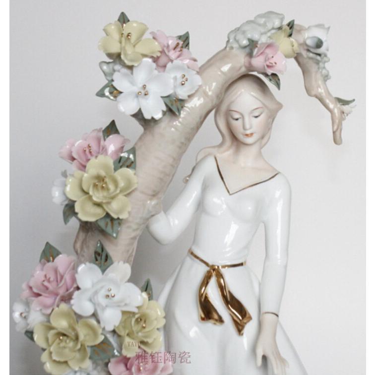陶器 置物 西洋陶器 北欧磁器 陶器製人形 お姫様 陶器人形 陶器置物 洋風 T｜mrc-shopping｜02
