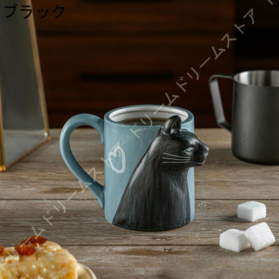 キスペアマグ セット マグカップ ねこアニマル ギフト食器 かわいい プレゼント お祝い お返し お礼 贈物 スプーン付 大さめ おしゃれ コージー コップ カップ｜mrc-shopping｜05