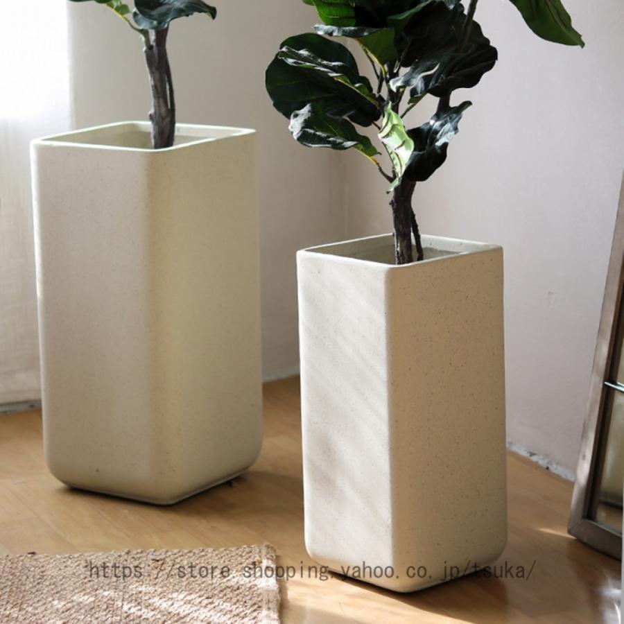 フラワーポット サボテン鉢 多肉植物鉢 セメント 北欧 シンプル 排水孔付き 通気性 オシャレ 大口径 方形 大型 ins風 ガーデニング用品 お洒落 リビング盆栽_7