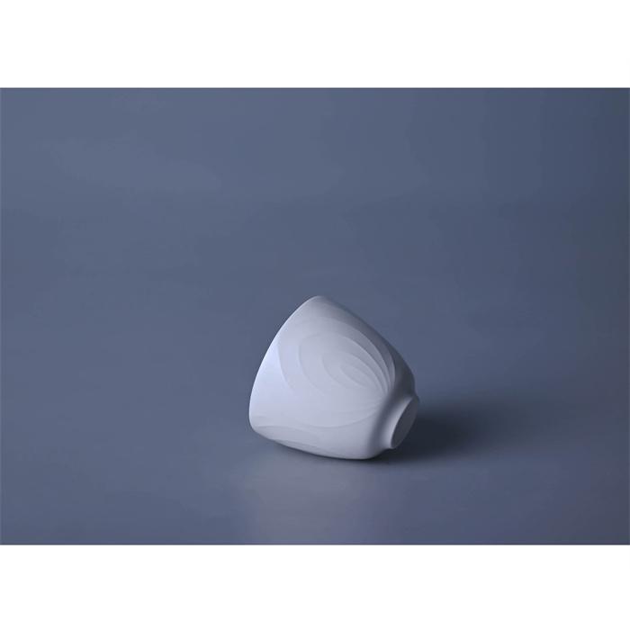 景徳鎮 蓋碗 主人杯 月白釉 高白泥 花びら柄 茶碗 単杯 陶磁器