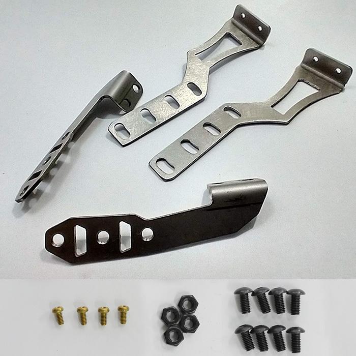 MetalGarage バックマウントウイングステー シルバー 1/10RCカー MetalGarage バックマウントウイングステー シルバー 1/10RCカー