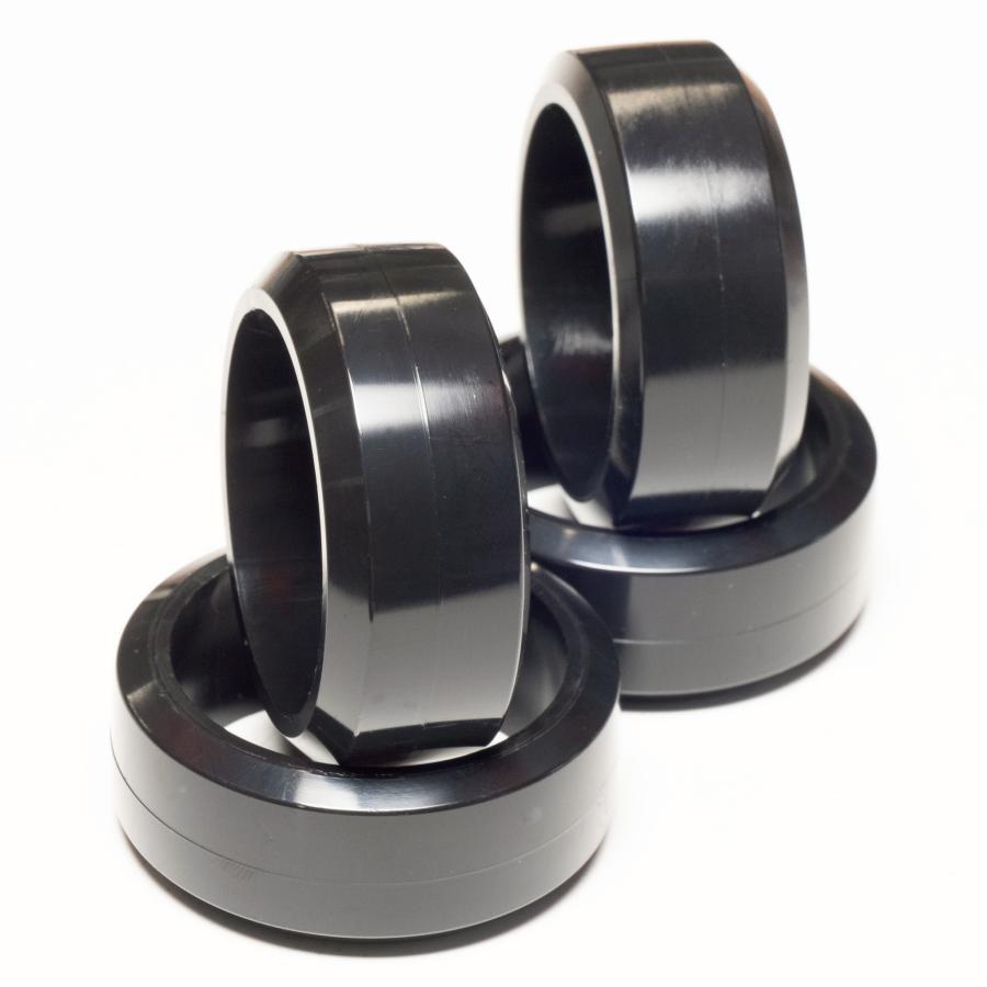 中径ドリフトタイヤ 内径45mm 外径58mm 幅22mm HDPE 4本(スポエディ