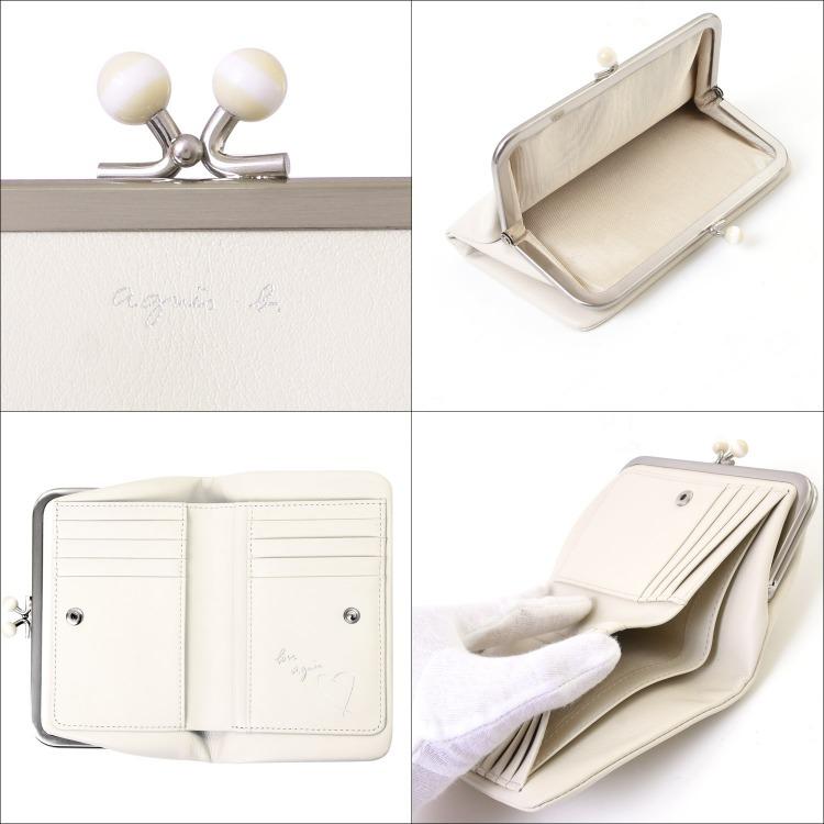 アニエスベー agnes b. 財布 がま口 長財布 レディース ロングウォレット ロゴ レザー 革 小銭入れあり 人気 おすすめ 大容量 アニエスベー ×