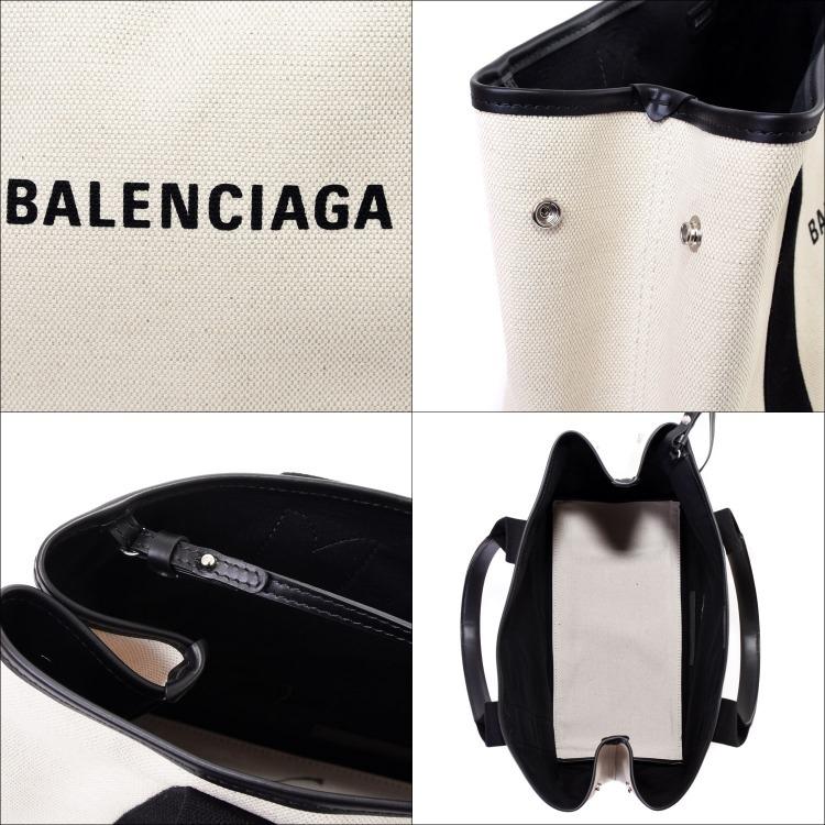 バレンシアガ BALENCIAGA バッグ トートバッグ Mサイズ ハンドバッグ 鞄 カバン コットン キャンバス ポーチ付き カーフスキン