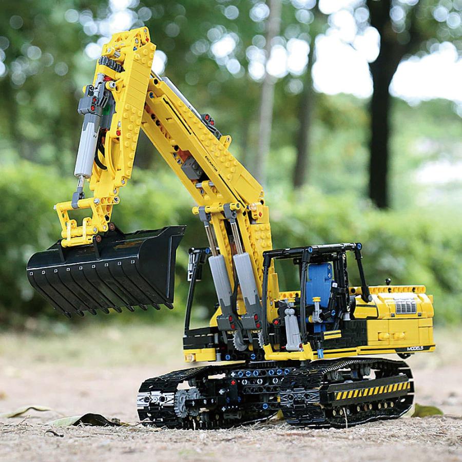 RC ラジコンカー ショベルカー モーターセット レゴ互換ブロック 重機 乗り物 LEGO 互換品 ラジコン 子供 大人 おもちゃ プレゼント｜mrg-japan｜09