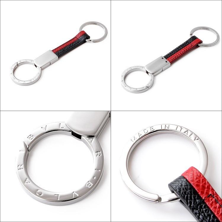 BVLGARI ブルガリ キーリング ダブル キーホルダー カーフレザー BVLGARI ブルガリ キーリング ダブル キーホルダー カーフレザー