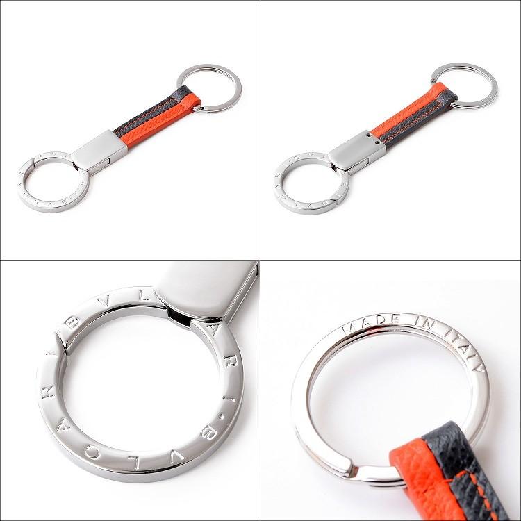 BVLGARI ブルガリ キーリング ダブル キーホルダー カーフレザー BVLGARI ブルガリ キーリング ダブル キーホルダー カーフレザー