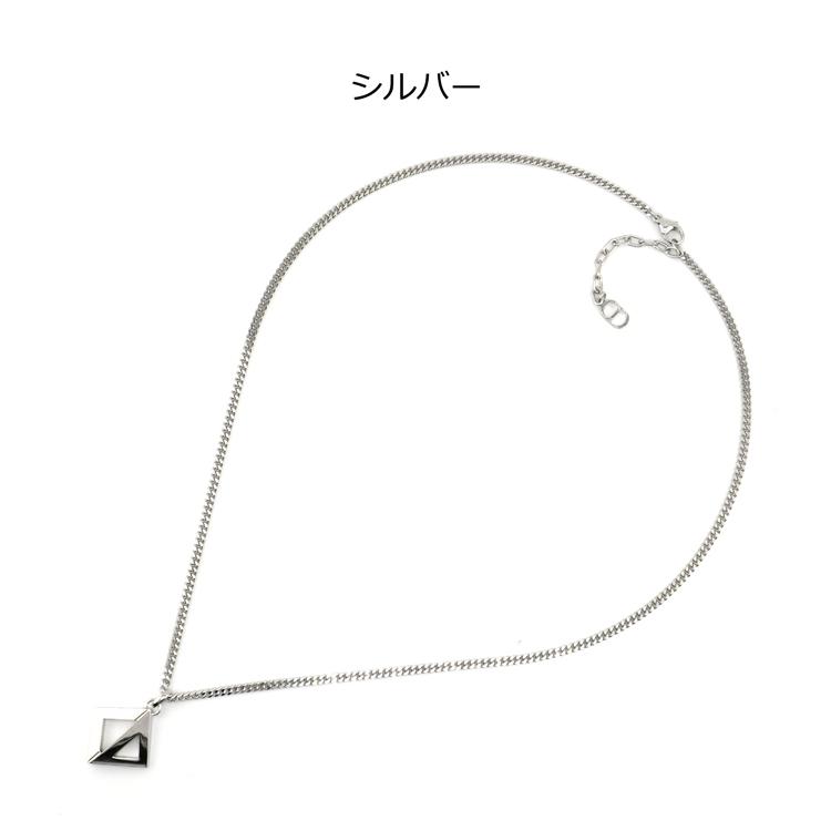 Christian Dior ディオール ペンダントネックレス シルバー CD Christian Dior ディオール ペンダントネックレス シルバー CD