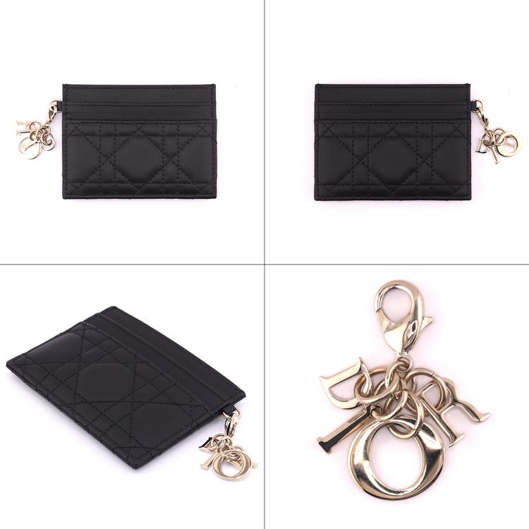 【純正ラッピング済】ディオール LADY Dior カードホルダー 財布 ミニ財布 定期入れ カードケース コンパクト チャーム S0181ONMJ_M900 レディース ブランド｜mrg-japan｜02