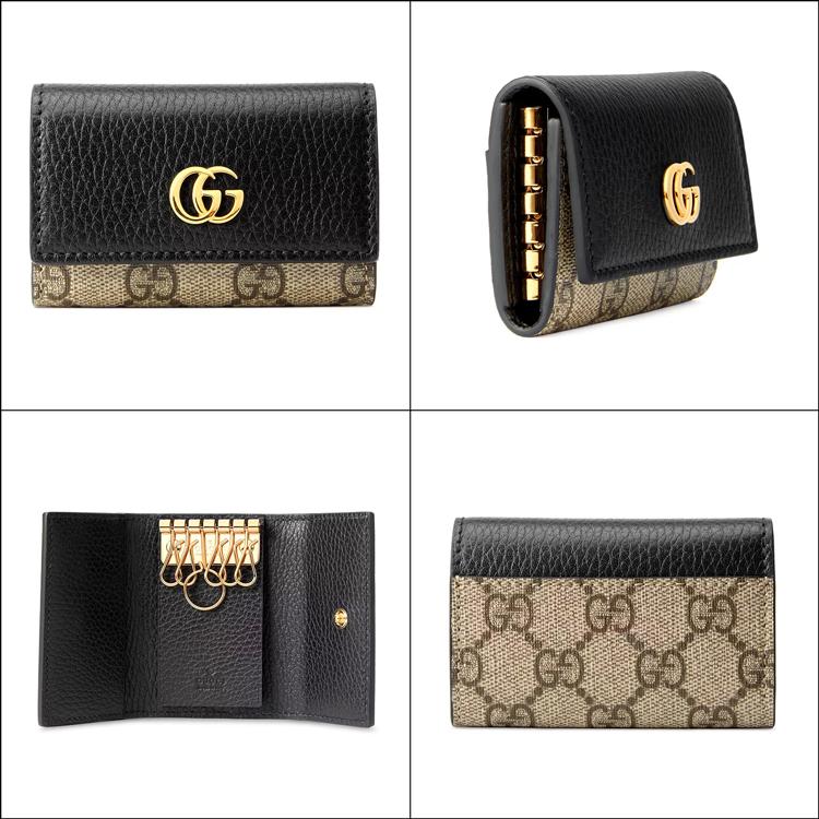 GUCCI キーケース マーモント黒 6連 - 小物 GUCCI キーケース マーモント黒 6連 - 小物