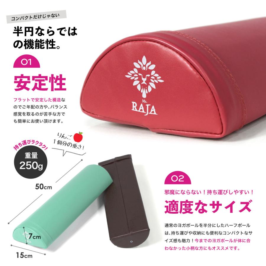 RAJA ヨガポール ハーフ 2本セット ショート ミニ ストレッチ用 RAJA ヨガポール ハーフ 2本セット ショート ミニ ストレッチ用