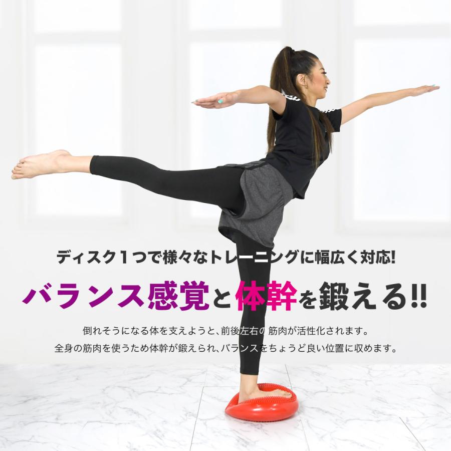 MRG JAPAN バランスディスク クッション プランク ポンプ付 ゴルフ 体
