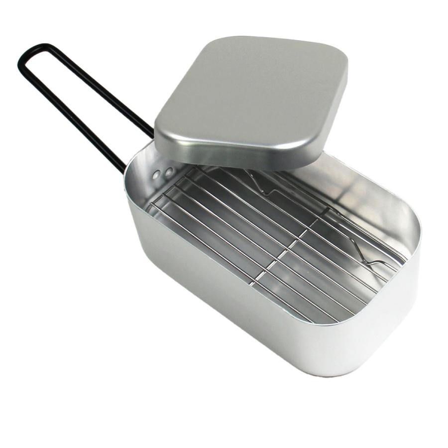 メスティン 網 セット 850ml 飯ごう バットアミ メッシュトレイ 炊飯 調理器具 燻製 蒸し料理 油切り 登山 キャンプ アウトドア グッズ 用品 Lunchbox001set ティーブランド 通販 Yahoo ショッピング