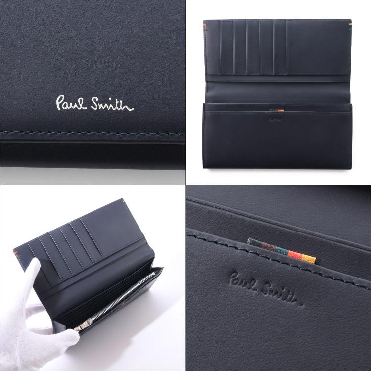 ポールスミス 財布 長財布 Paul Smith メンズ ハイライトステッチ SS24 レザー 小銭入れ 牛革 名入れ 813006 P855｜mrg-japan｜05