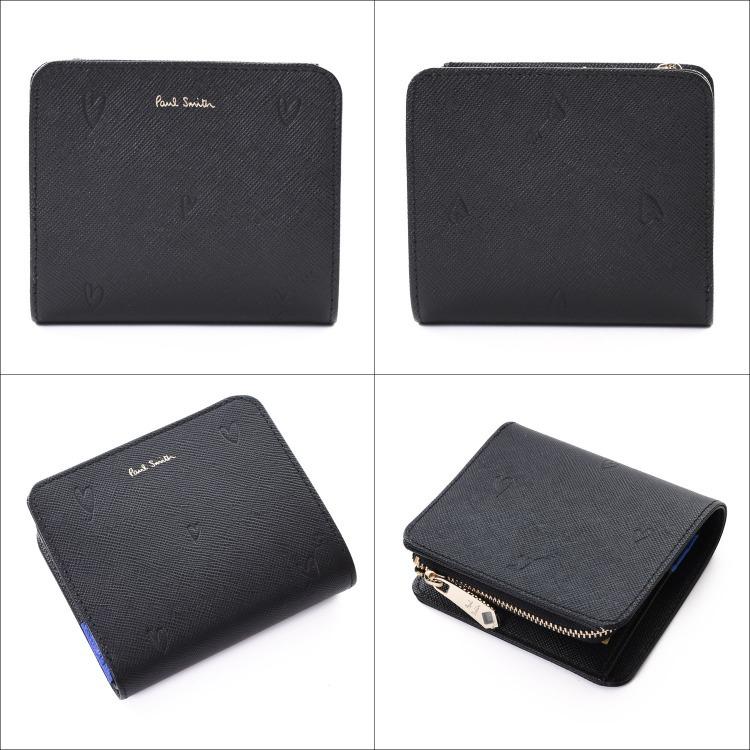 デポー ポールスミス Paul Smith 財布 二つ折り財布 スミシーハート レディース メンズ ブランド コンパクト 本革 ミニ財布 小銭入れあり ミニマム 名入れ Aynaelda Com