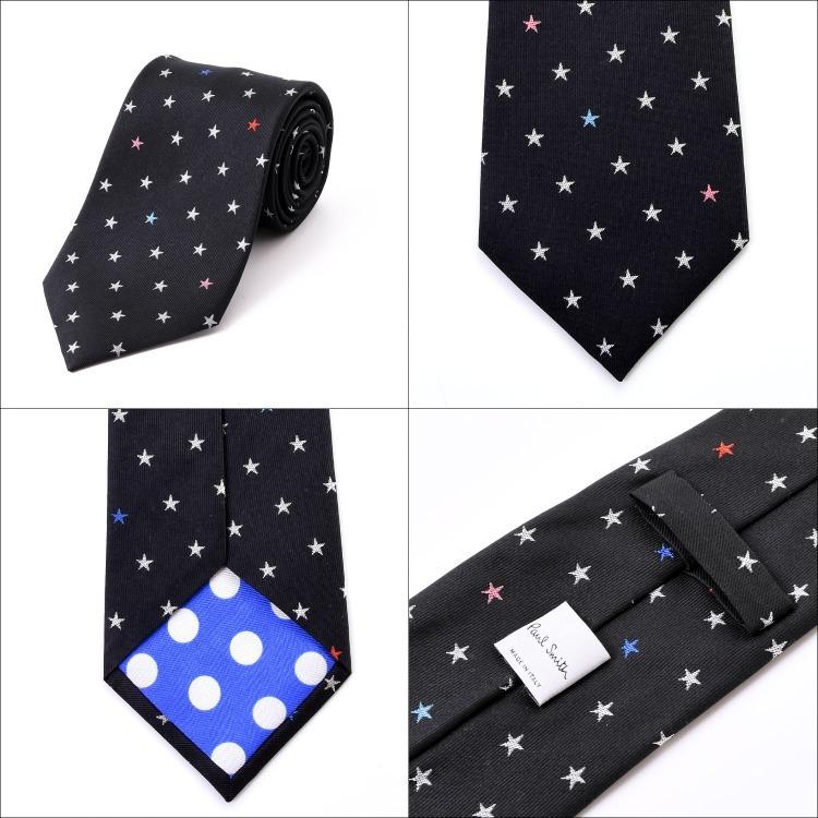 Paul Smith ポールスミス ネクタイ 星 ドット 名入れ 刺繍 Paul Smith ポールスミス ネクタイ 星 ドット 名入れ 刺繍