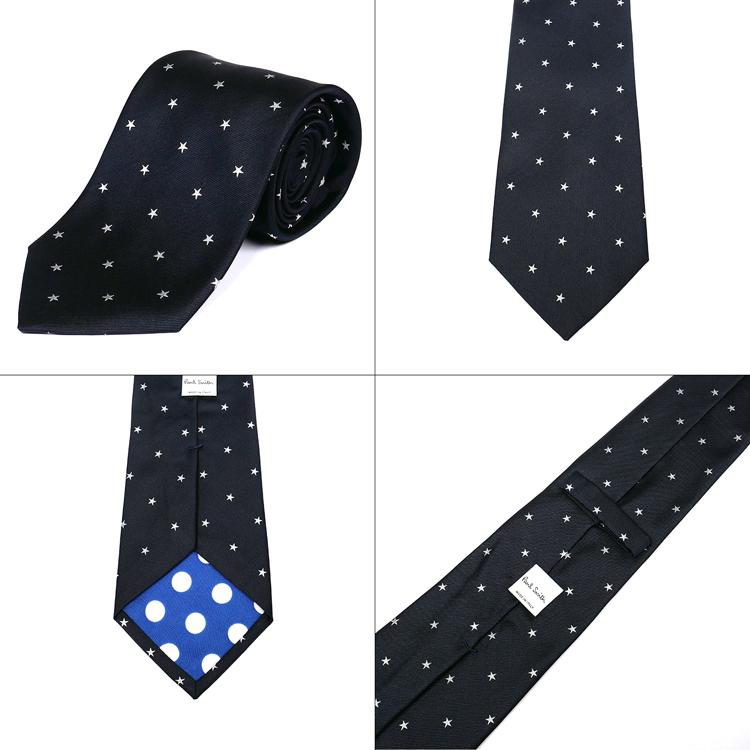 Paul Smith ポールスミス ネクタイ 星 ドット 名入れ 刺繍 Paul Smith ポールスミス ネクタイ 星 ドット 名入れ 刺繍