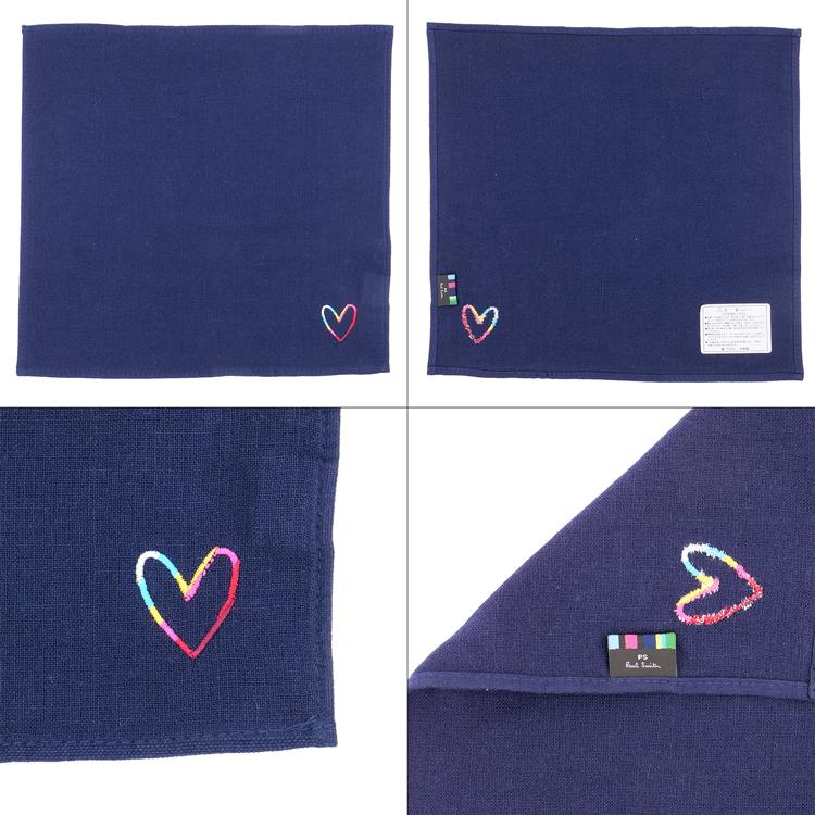 Paul Smith ポールスミス スワールハート ガーゼハンカチ Paul Smith ポールスミス スワールハート ガーゼハンカチ