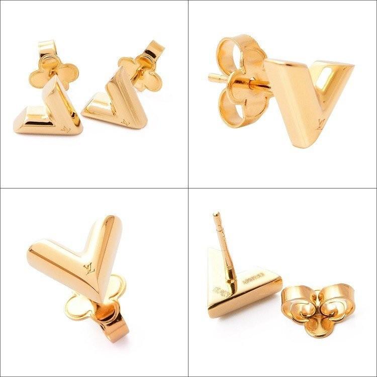 Louis Vuitton Essential v stud earrings (M63208, M68153)