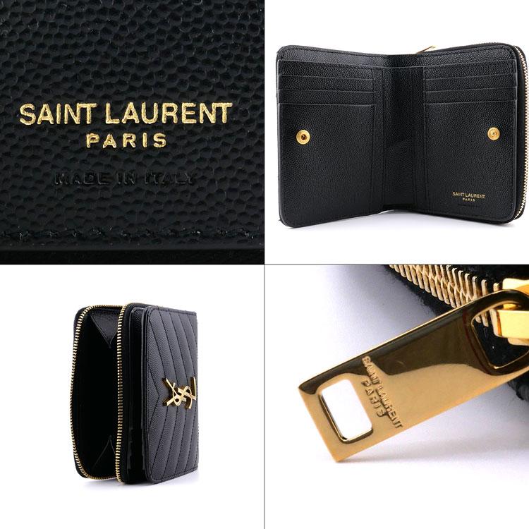 SAINT LAURENT サンローラン 財布 二つ折り モノグラム SAINT LAURENT サンローラン 財布 二つ折り モノグラム
