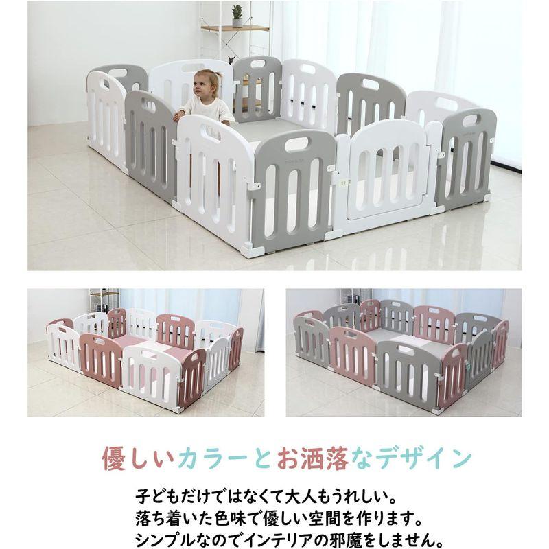 大阪熊 ベビーサークル ベビーフェンス 200×160 扉付き ハイタイプ 2カラー ベビーゲート キッズランド プレイヤード ベビー プレ ベビーサークル ベビーフェンス 200×160 扉付き ハイタイプ 2カラー ベビーゲート キッズランド プレイヤード ベビー プレ 　