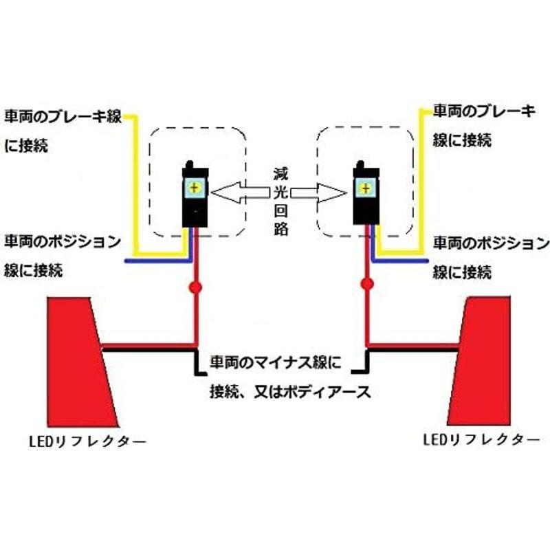 ひからせ屋 純正加工LEDリフレクター（無段階減光調整機能+スイッチ