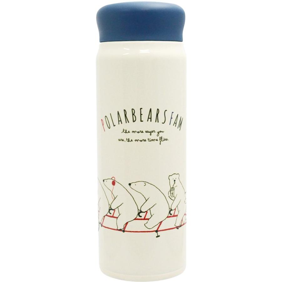 POLAR BEARS FAM 水筒480ml 軽量 真空2重構造ステンレスマグボトル 