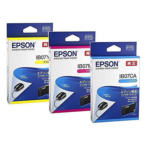 未使用^_^favori★インクセット 純正品3色セットエプソン インクカートリッジ (マウス) IB07A 3色