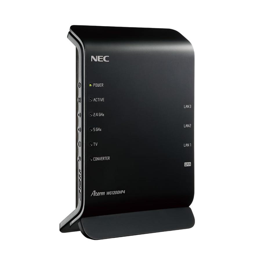 NEC 11ac対応 867＋300Mbps 無線LANルータ PA-WG1200HP4 : MRHストア
