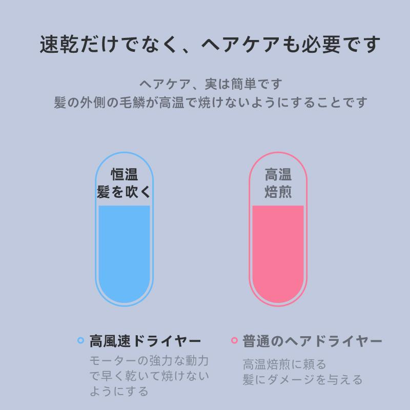 ヘアドライヤー 速乾 大風量 軽量 低騒音 冷熱風温度調整 過熱機能 髪質改善 コンパクト 3段階風速 恒温機能搭載  家庭用 業務用美容家電 人気 サロン｜mrk-st｜09