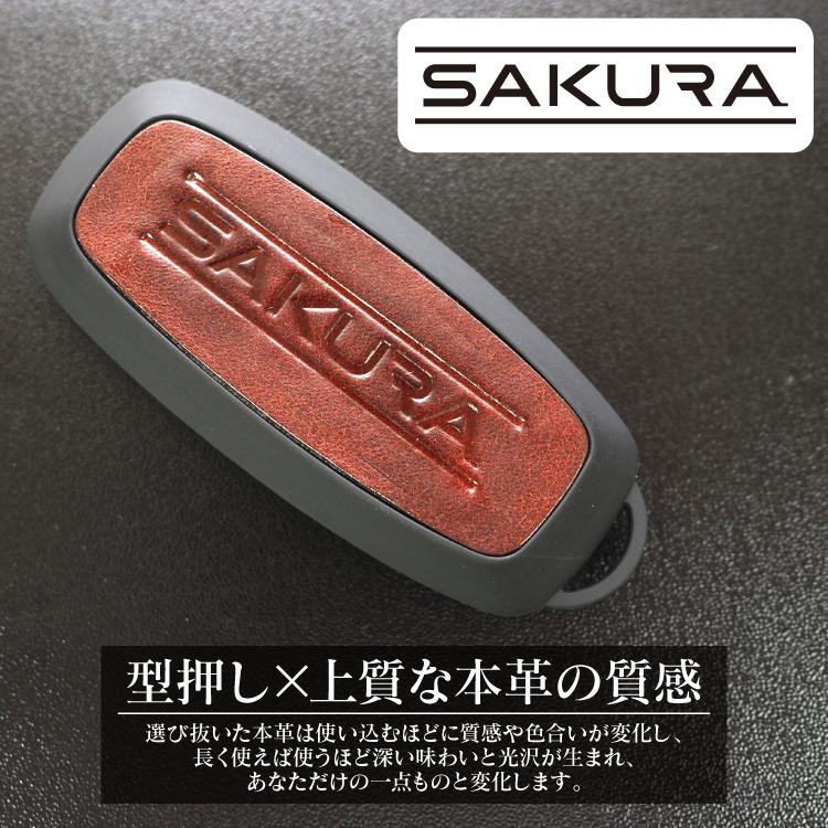 日産 サクラ B6AW スマートキーケース キーケース 誕生日 レザーキー 