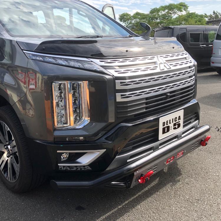 8月下旬予約) 新型 デリカ D5 フロントバンパーガード フロントグリル