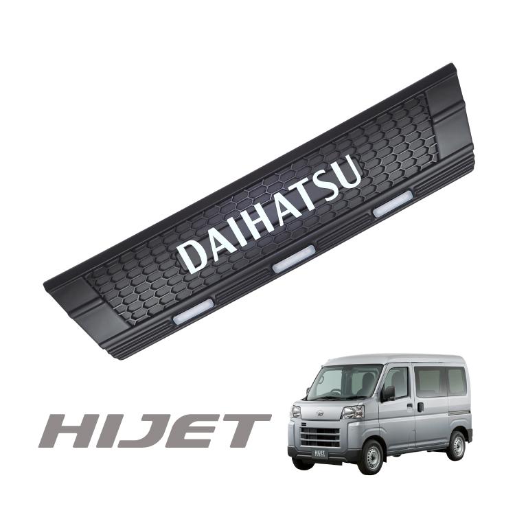 ハイゼットカーゴ LED フロントグリル TOYOTA ロゴ レッド カバー 