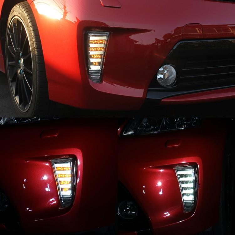 プリウス 30系 後期 フォグランプ ウィンカー LEDデイライト付き