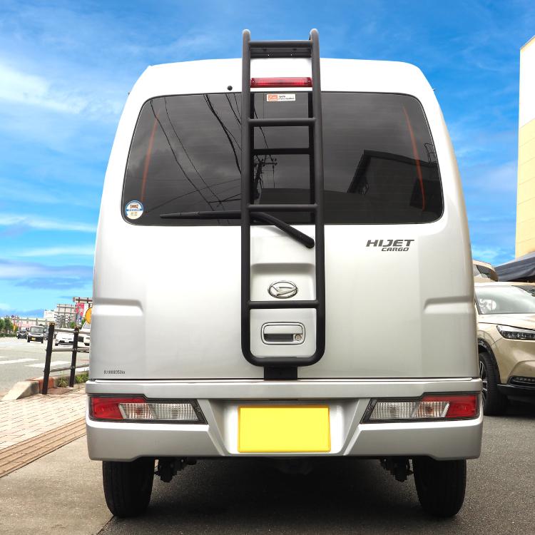 ハイゼットバンハイルーフ用リアラダー Amazon.co.jp: ハイゼットカーゴ S321V S331V 後期 リアラダー