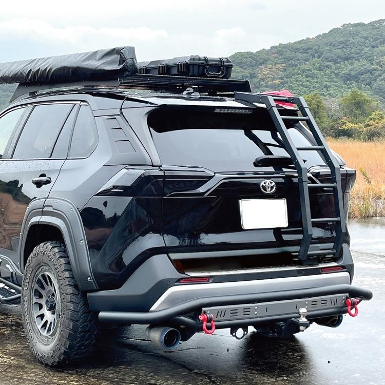 RAV4 50系 リアラダー 角型 PHV ラダー ハシゴ ルーフキャリア バック 