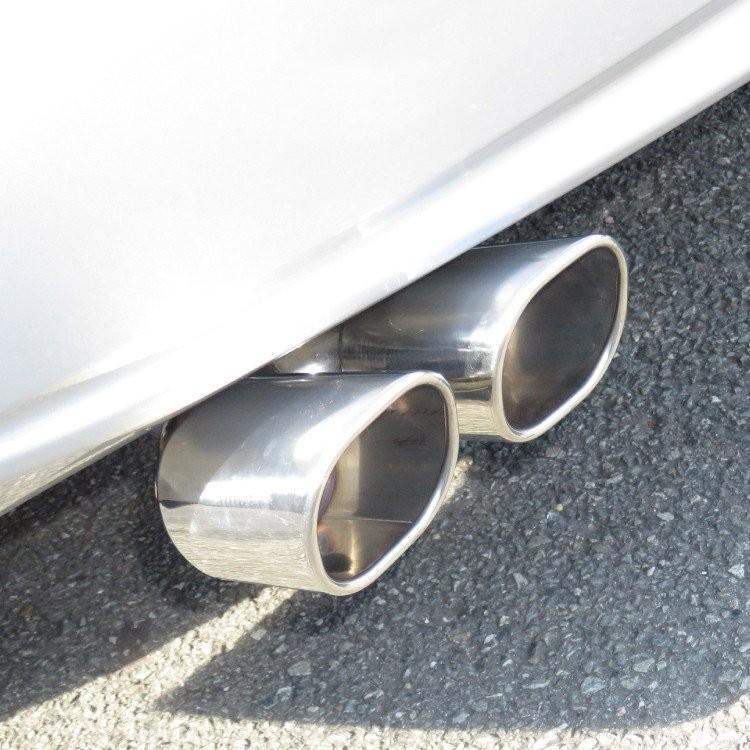マフラーカッター 汎用 パーツ 2本出し 下向き デュアルマフラー