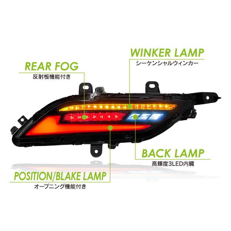 【純正品】80ハリアー リアリフレクター ウインカー ハリアー リフレクター 80系 LEDリアバンパーライト : シャイニング
