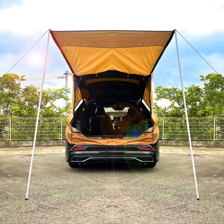 汎用 テント ハッチバック車用 リアゲートテント オーニングテント 