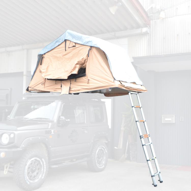 テント ルーフテント 車用 折りたたみ式 はしご ラダー キャンプ用品