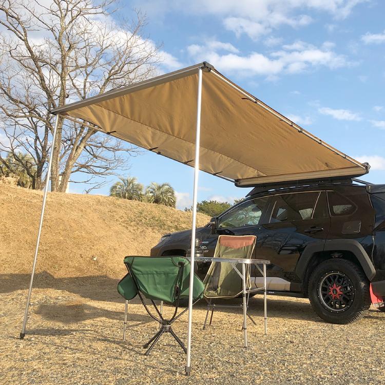 カーサイドテント カーサイドタープ キャンプ アウトドア ポータブル レジャー バーベキュー q 海 車中泊 日よけ 簡易テント グッズ 防災グッズ Tent Side S かりゆし730 通販 Yahoo ショッピング