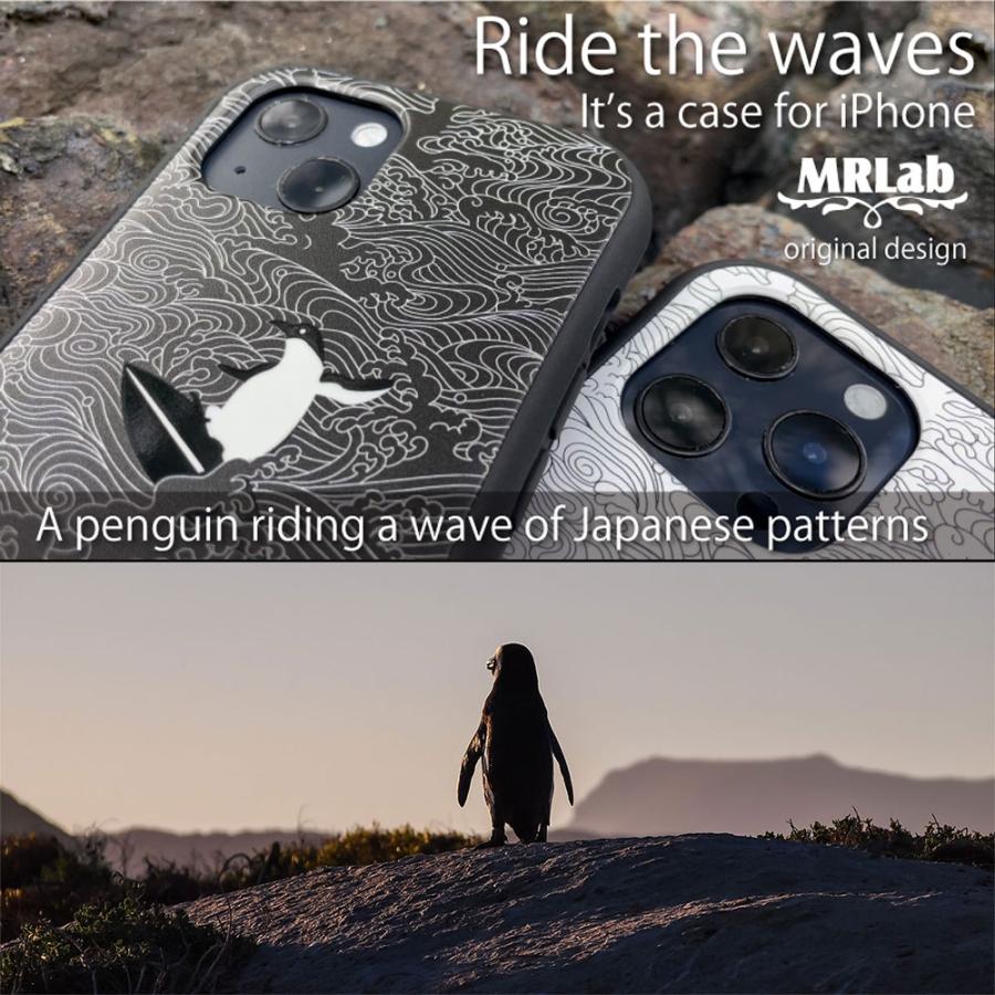 iPhone ケース ペンギン 海 波 和風 和柄  サーフィン 耐衝撃ケース 他機種対応 | iPhone 13 Pro
