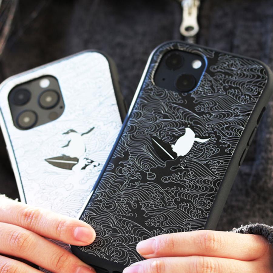 iPhone ケース ペンギン 海 波 和風 和柄  サーフィン 耐衝撃ケース 他機種対応 | iPhone 13 Pro | 08