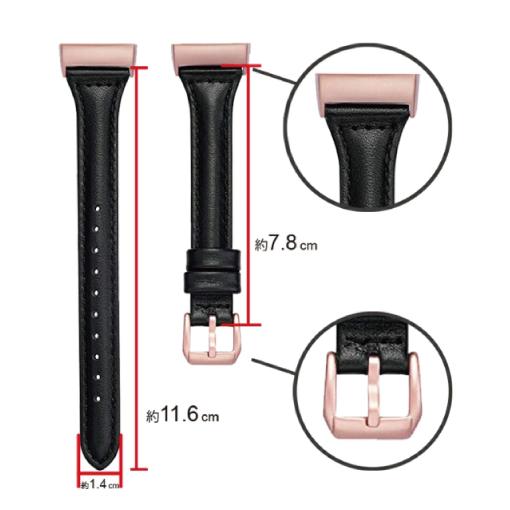 Fitbit charge 3 / 4 レザー ベルト バンド |  | 04