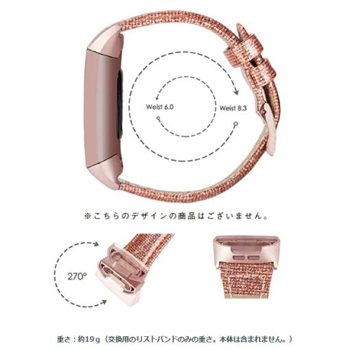 Fitbit charge 3 / 4 レザー ベルト バンド |  | 05